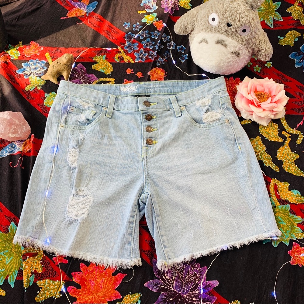 Mossimo Denim Ripped Boyfriend Shorts